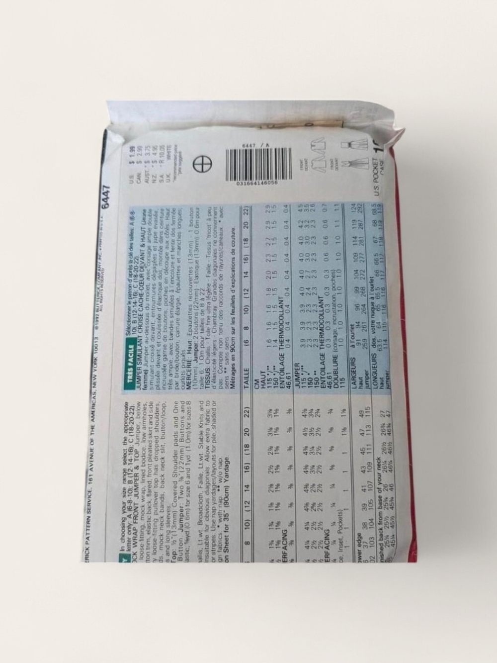 Butterick Sewing Pattern - Picture 2 of 2